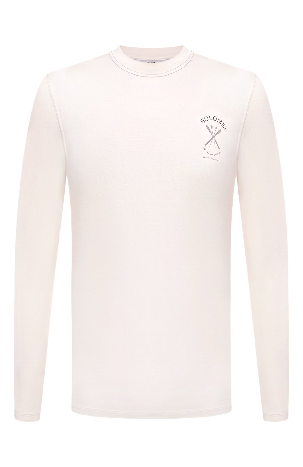 Шелковый лонгслив BRUNELLO CUCINELLI, арт. MM819KT70, фото 1