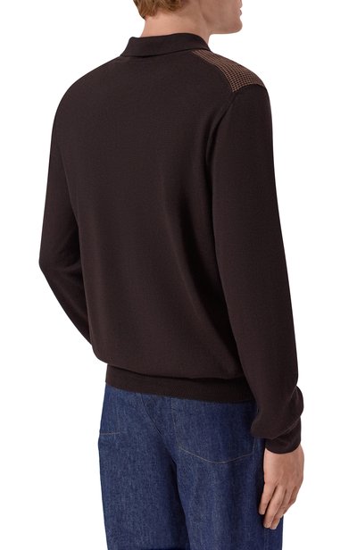 Поло из шерсти и шелка CORNELIANI, арт. 28M587/2A25144, фото 4