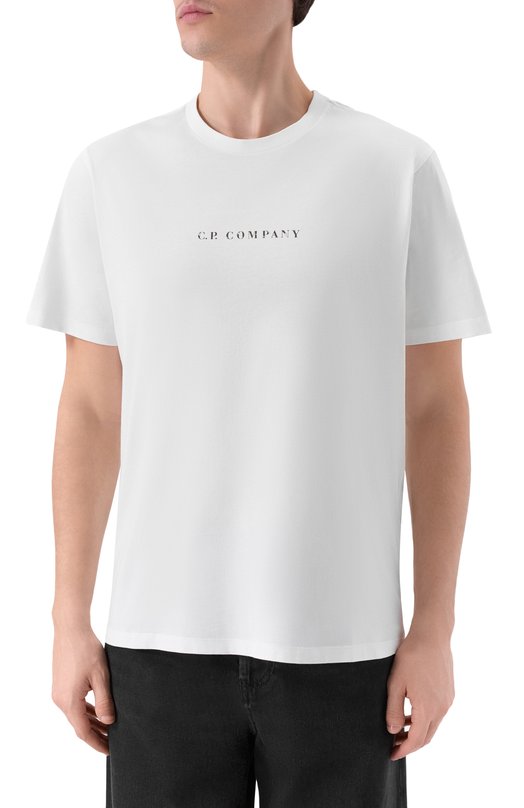 Хлопковая футболка C.P. Company 19CMTS104A005100W Белый  19CMTS104A005100W Фото 3