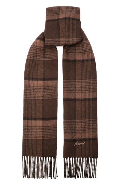 Мужской шарф из шелка и кашемира BRIONI, арт. 03IC00/0E322