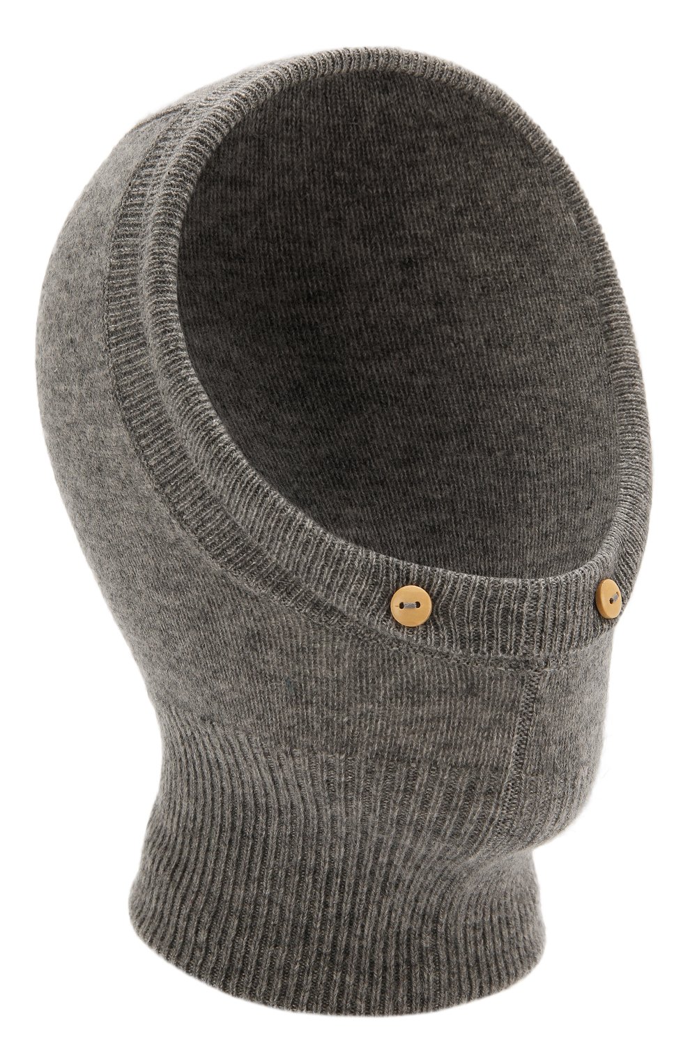 Кашемировая шапка-балаклава LES LUTINS серого цвета по цене 5810 руб., арт. 19H02011, фото 1 Кашемировая шапка-балаклава LES LUTINS, арт. 19H02011, фото 1