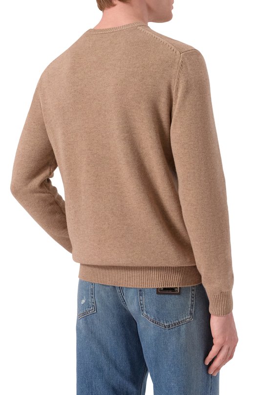 Джемпер из шерсти и вискозы MC2 Saint Barth HER0001-02911I/HER0N Бежевый  HER0001-02911I/HER0N Фото 4