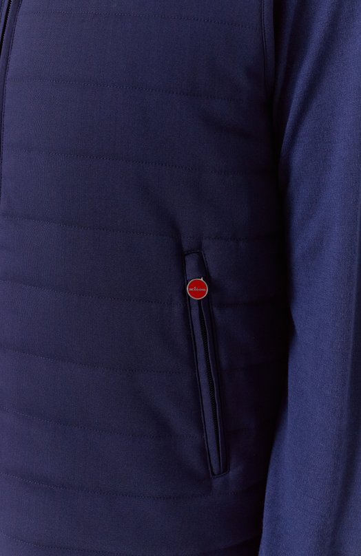 Шерстяной жилет Kiton UW2075V0835F01 Синий  UW2075V0835F01 Фото 5