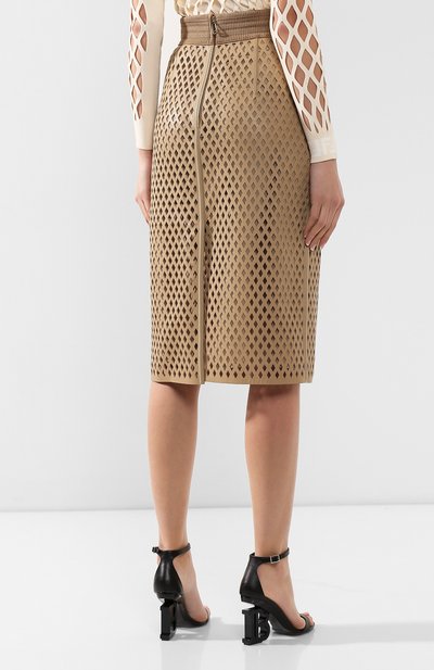Кожаная юбка FENDI, арт. FPD887 A8GP, фото 4