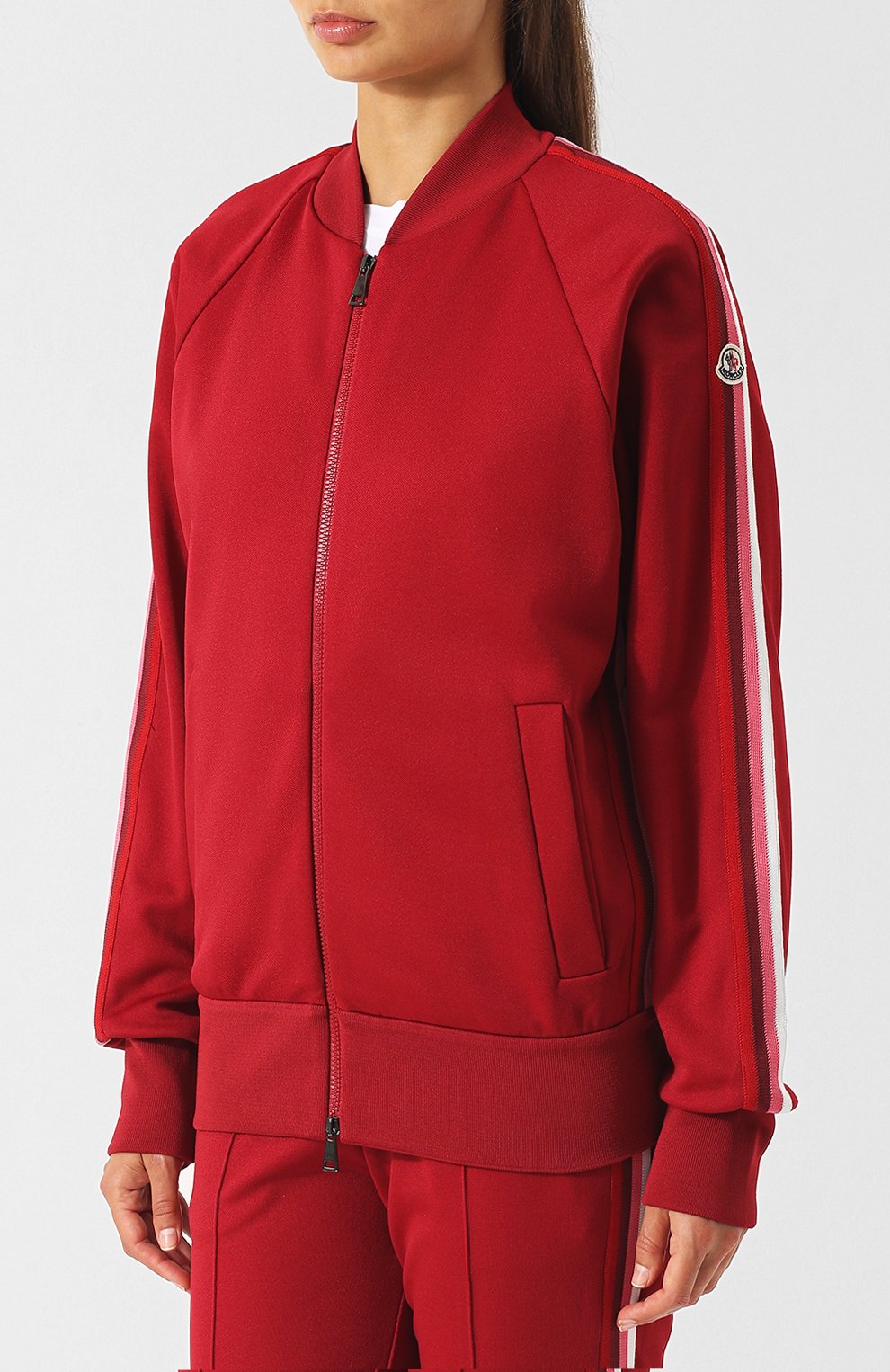 Кардиган на молнии с контрастной отделкой MONCLER, арт. D2-093-84566-00-829B5, фото 3