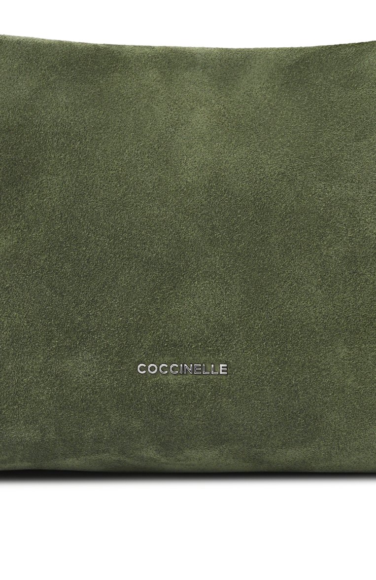Женская сумка boheme small COCCINELLE зеленого цвета, арт. E1P6P580101 | Фото 3 (Размер: small; Материал: Натуральная кожа, Натуральная замша; Ремень/цепочка: На ремешке)