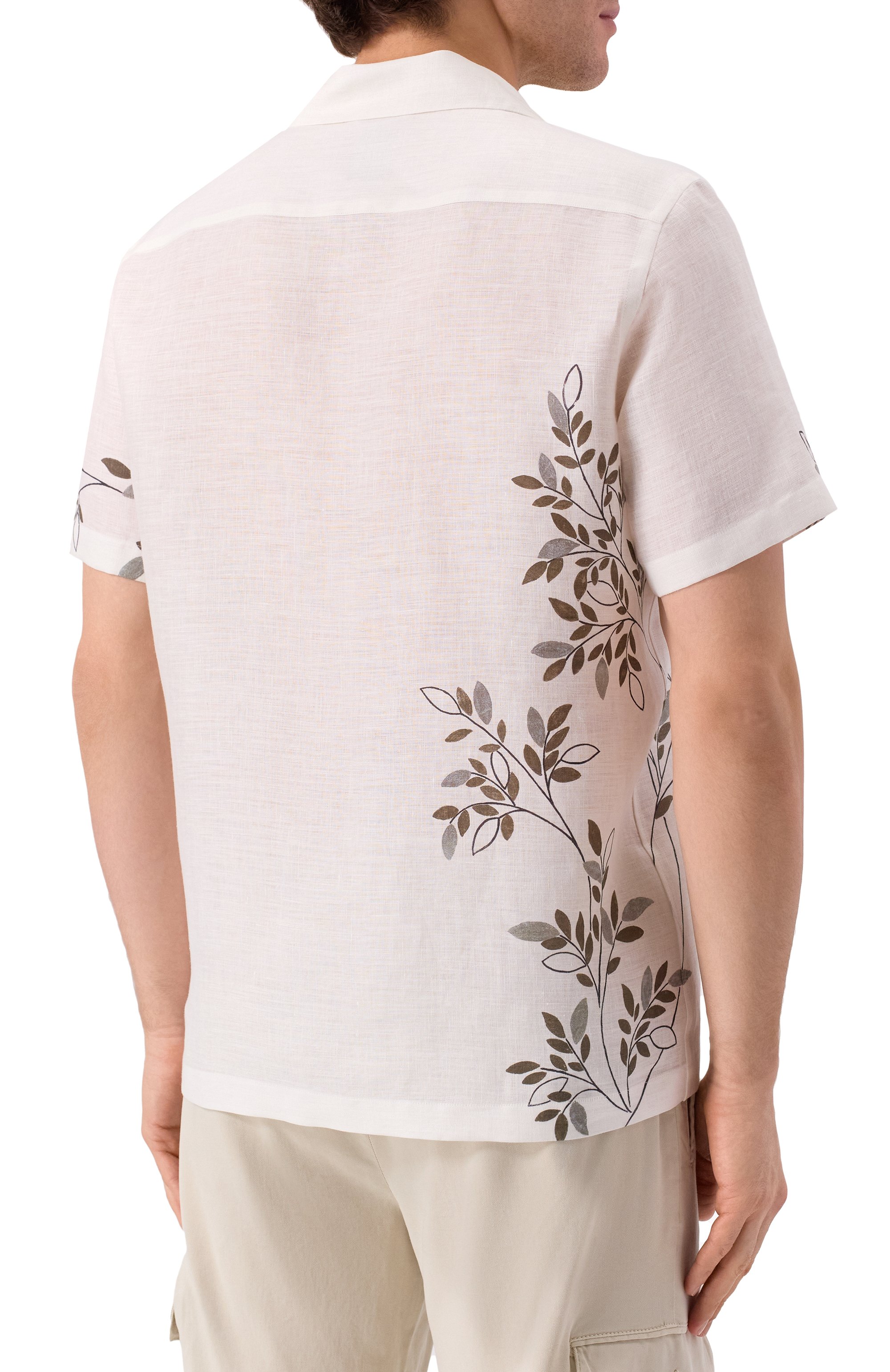 Льняная рубашка VAN LAACK белого цвета по цене 34950 руб., арт. VL-RIDU-S/170549, фото 4 Льняная рубашка VAN LAACK, арт. VL-RIDU-S/170549, фото 4