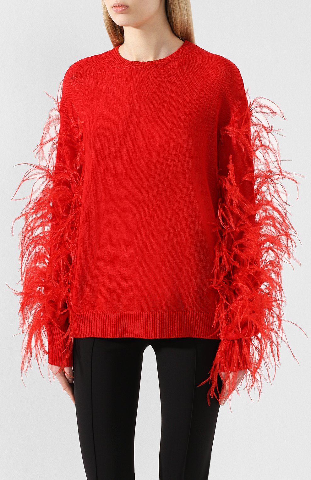 Пуловер из смеси шерсти и кашемира VALENTINO, арт. SB3KCA414S8, фото 3
