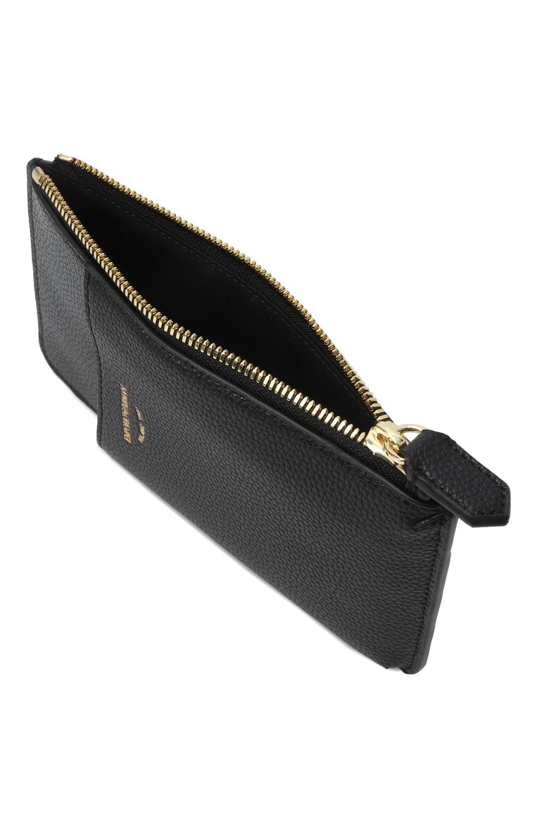 Женский футляр для кредитных карт EMPORIO ARMANI черного цвета, арт. EW000543/AF11953 | Фото 3 (Нос: Не проставлено; Материал: Экокожа)