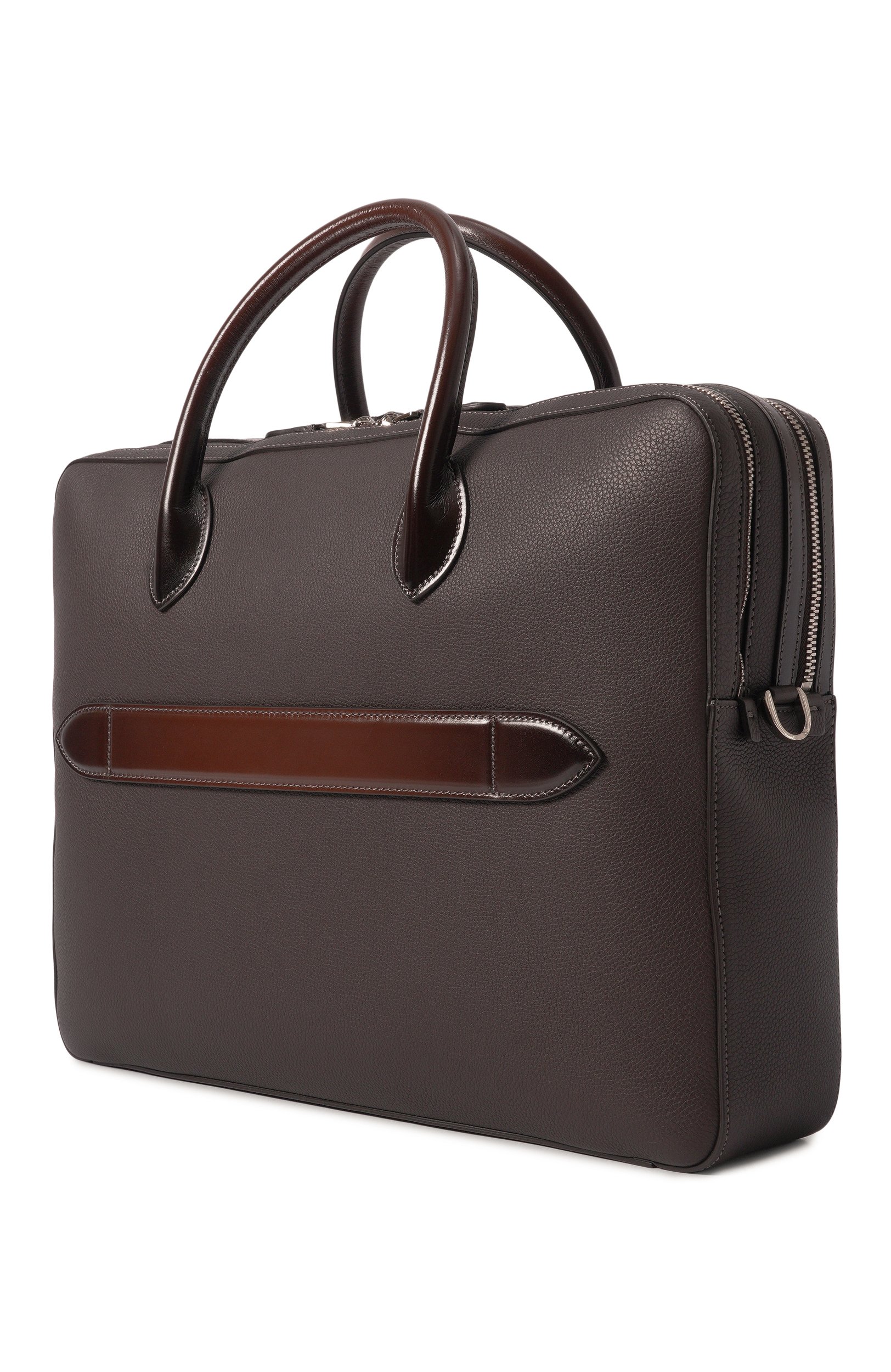 Портфель SANTONI коричневого цвета по цене 265500 руб., арт. UIBGA2868BS-ACSU, фото 3 Портфель SANTONI, арт. UIBGA2868BS-ACSU, фото 3