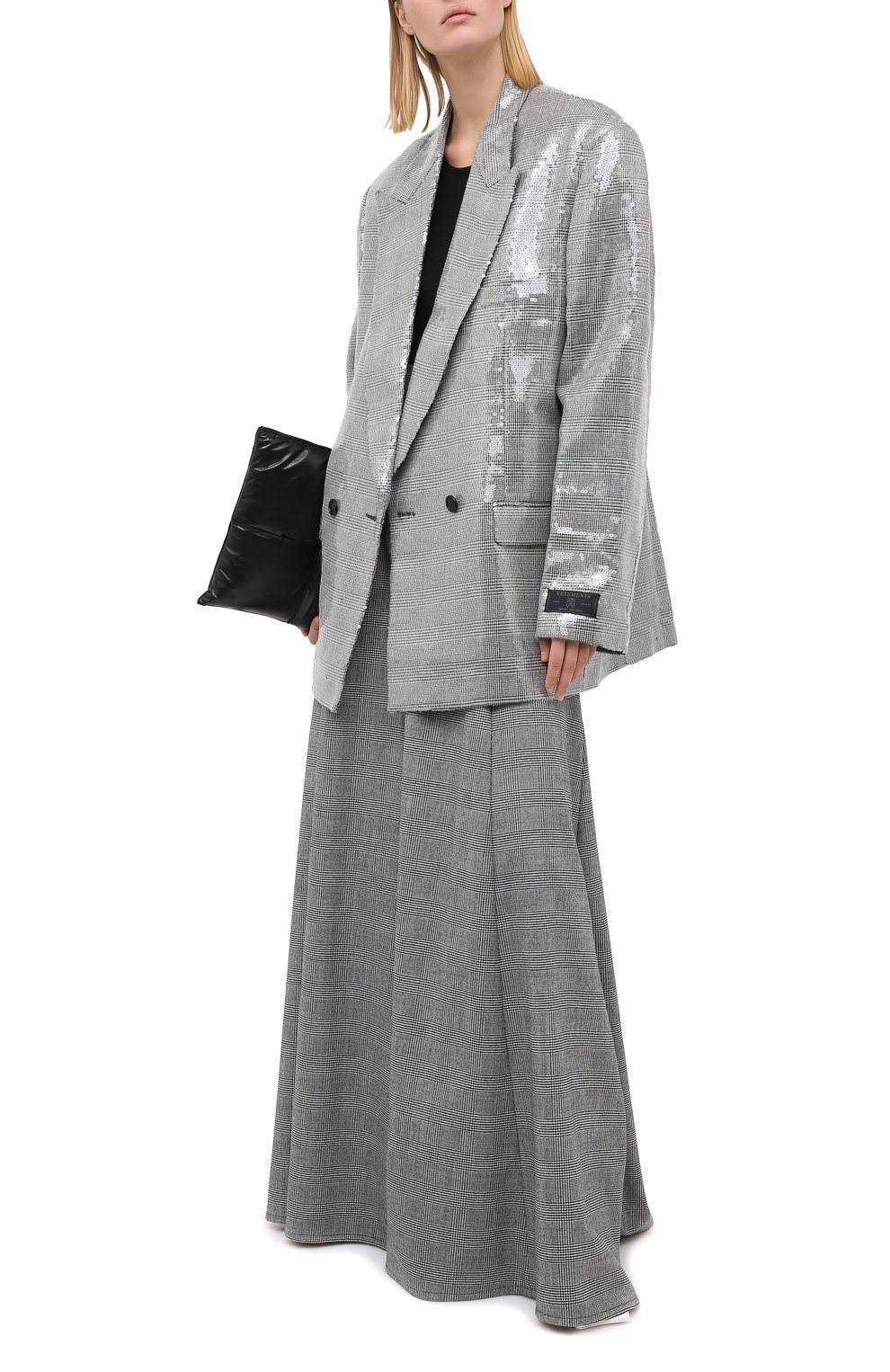 Жакет с пайетками VETEMENTS, арт. WAH21JA022 1502/TRANSPARENT, фото 2