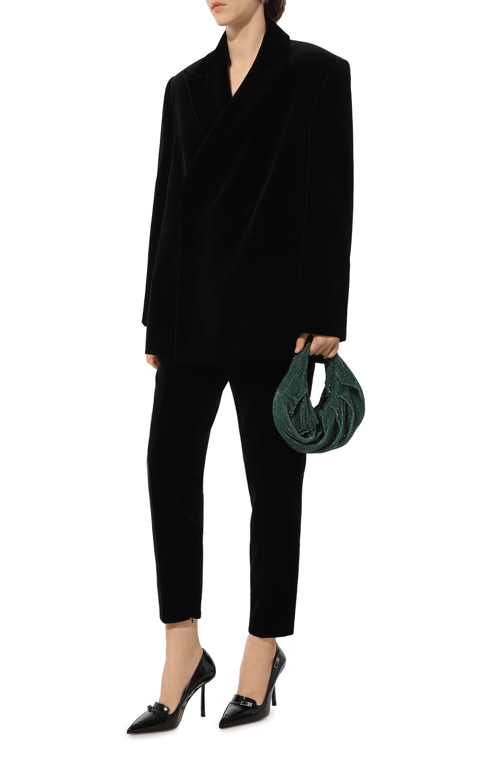 Бархатные брюки DICE KAYEK черного цвета по цене 99500 руб., арт. PF24P304, фото 2 Бархатные брюки DICE KAYEK, арт. PF24P304, фото 2