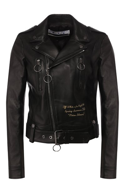 Женская кожаная куртка OFF-WHITE, арт. 0WJG002S20LEA0011020