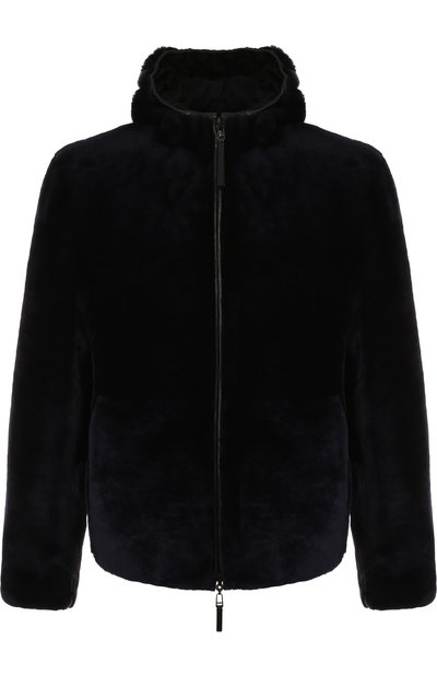 Двусторонняя меховая куртка на молнии с капюшоном EMPORIO ARMANI, арт. 11B15P/11P15, фото 1