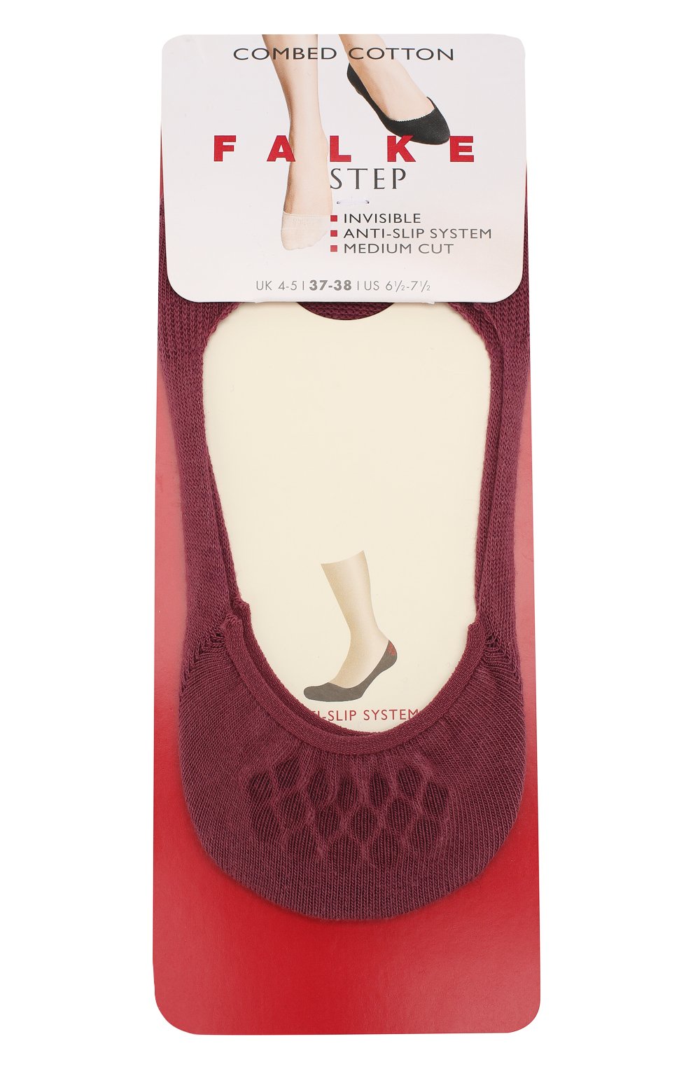 Подследники step in FALKE бордового цвета по цене 1010 руб., арт. 47567_19_, фото 1 Подследники step in FALKE, арт. 47567_19_, фото 1