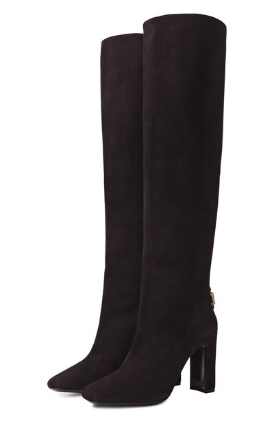 Женские замшевые сапоги jackie new 90 DOLCE & GABBANA, арт. CU1218/A1275