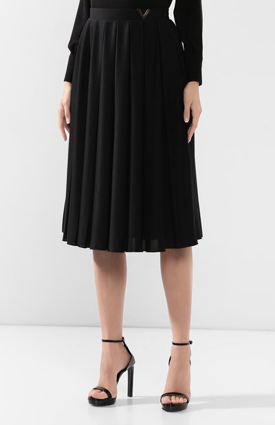 Юбка VALENTINO черного цвета по цене 134000 руб., арт. TB3MD01M5AN, фото 3 Юбка VALENTINO, арт. TB3MD01M5AN, фото 3