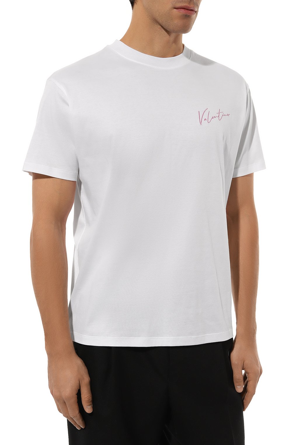 Хлопковая футболка VALENTINO, арт. 5V0MG13AAE6, фото 3