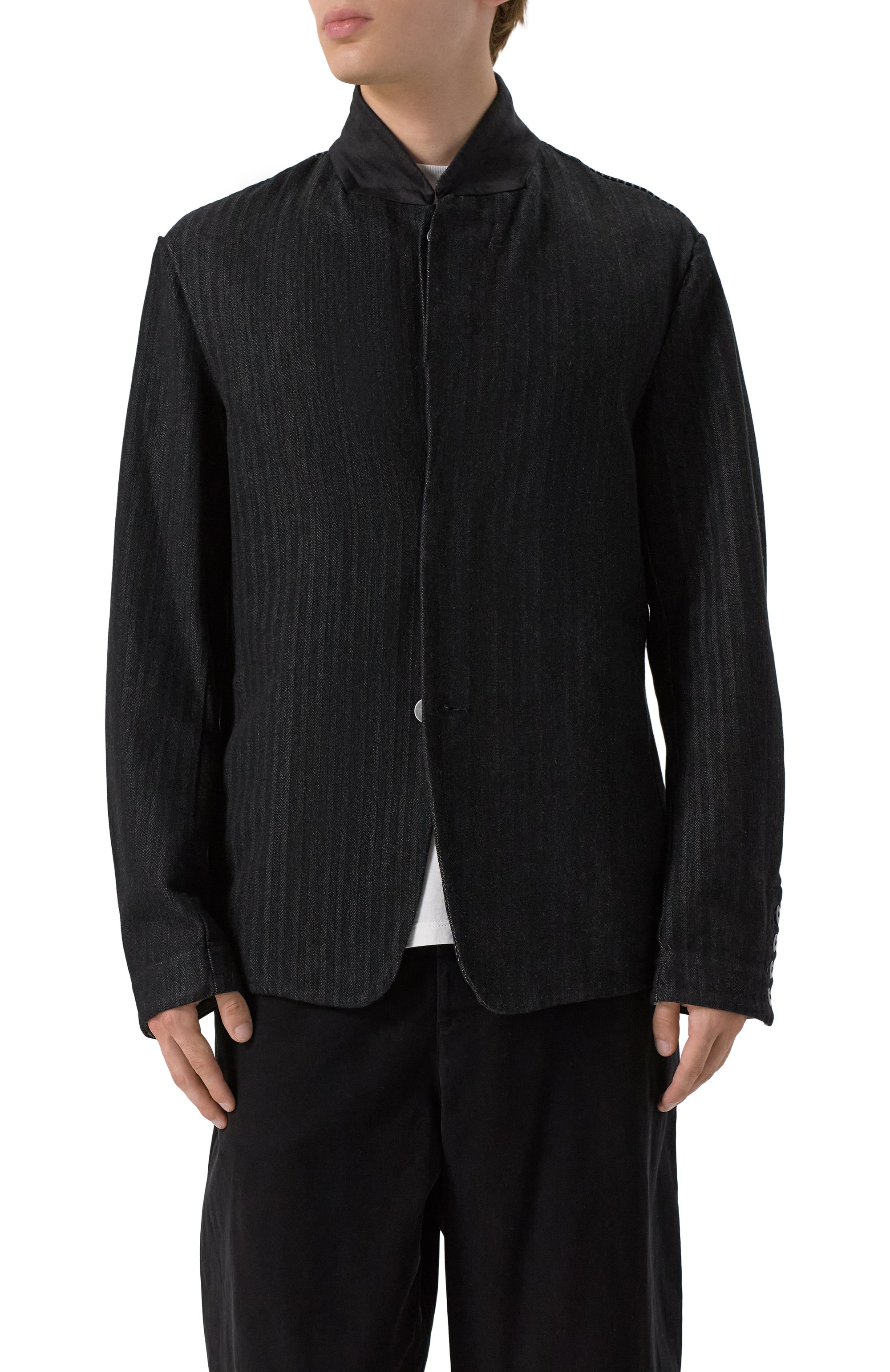 Пиджак из хлопка и шерсти TRANSIT темно-серого цвета по цене 85000 руб., арт. CFUTRBH172, фото 3 Пиджак из хлопка и шерсти TRANSIT, арт. CFUTRBH172, фото 3