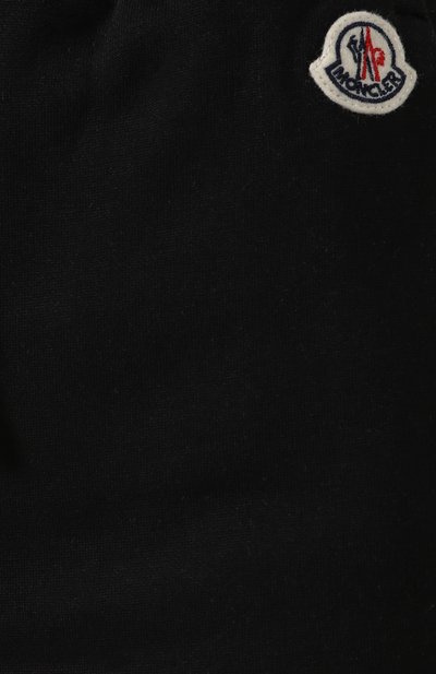 Хлопковые джоггеры MONCLER черного цвета по цене 41500 руб., арт. F1-093-8H701-00-V8053, фото 5 Хлопковые джоггеры MONCLER, арт. F1-093-8H701-00-V8053, фото 5