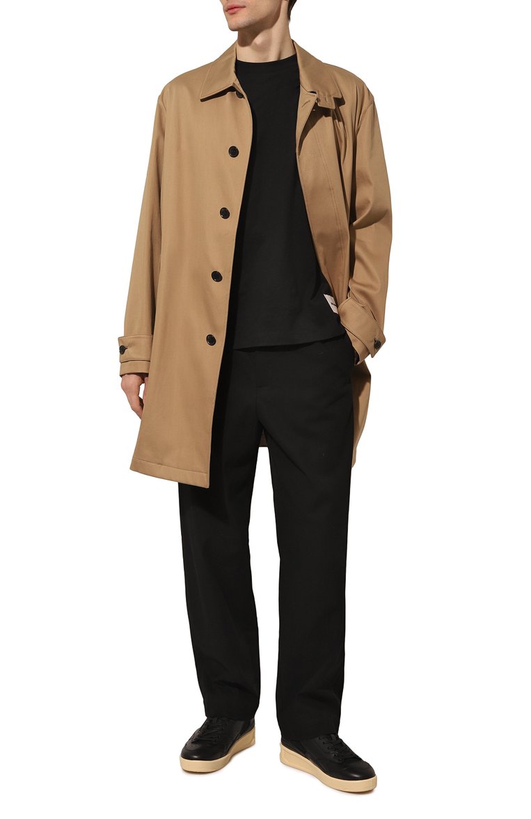 Мужская комплект из трех лонгсливов JIL SANDER черного цвета, арт. J47GC0002/J45048 | Фото 2 (Рукава: Длинные; Принт: Без принта; Стили: Минимализм; Материал внешний: Хлопок; Мужское Кросс-КТ: Футболка-одежда; Кросс-КТ: Джерси; Автоматизация состава: Проставлено; Автоматизация ТО: Проставлено; Детали: Декор)