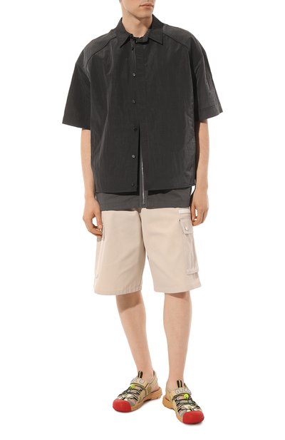 Комбинированные сандалии GUCCI бежевого цвета по цене 99360 руб., арт. 564297 98D30, фото 2 Комбинированные сандалии GUCCI, арт. 564297 98D30, фото 2