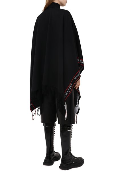 Шерстяная накидка ALEXANDER MCQUEEN, арт. 628293/3777Q, фото 4