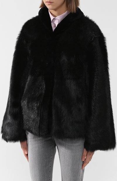 Укороченная шуба из овчины GIORGIO ARMANI, арт. 1AB01P/1AP01, фото 3