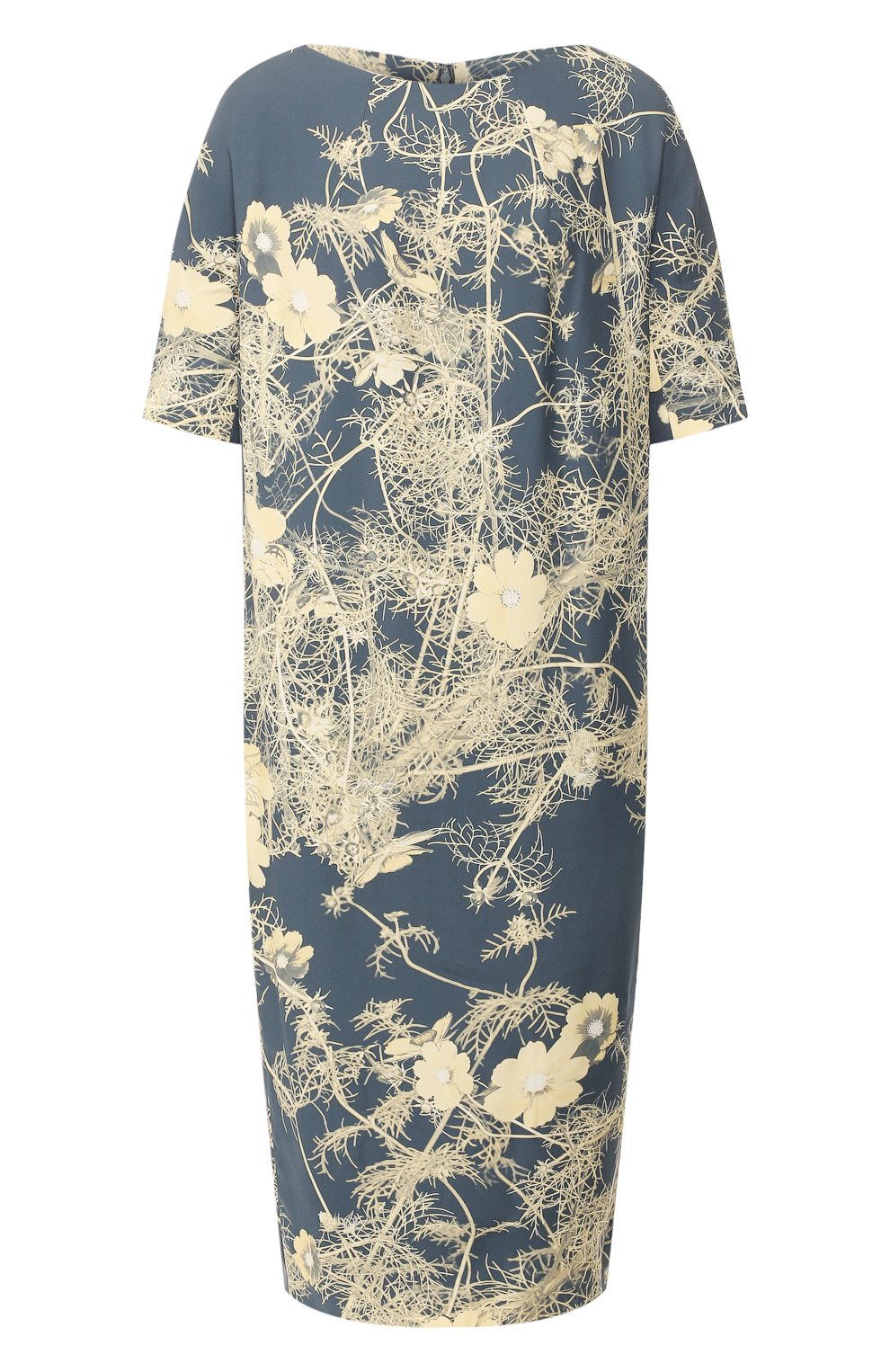Платье из вискозы DRIES VAN NOTEN серого цвета по цене 67600 руб., арт. 192-11086-8058, фото 1 Платье из вискозы DRIES VAN NOTEN, арт. 192-11086-8058, фото 1