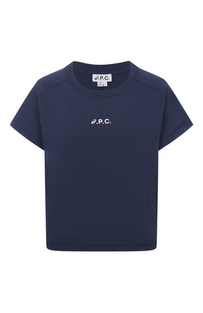 Женская хлопковая футболка a.p.c. x asics A.P.C., арт. C0EAV-F26454