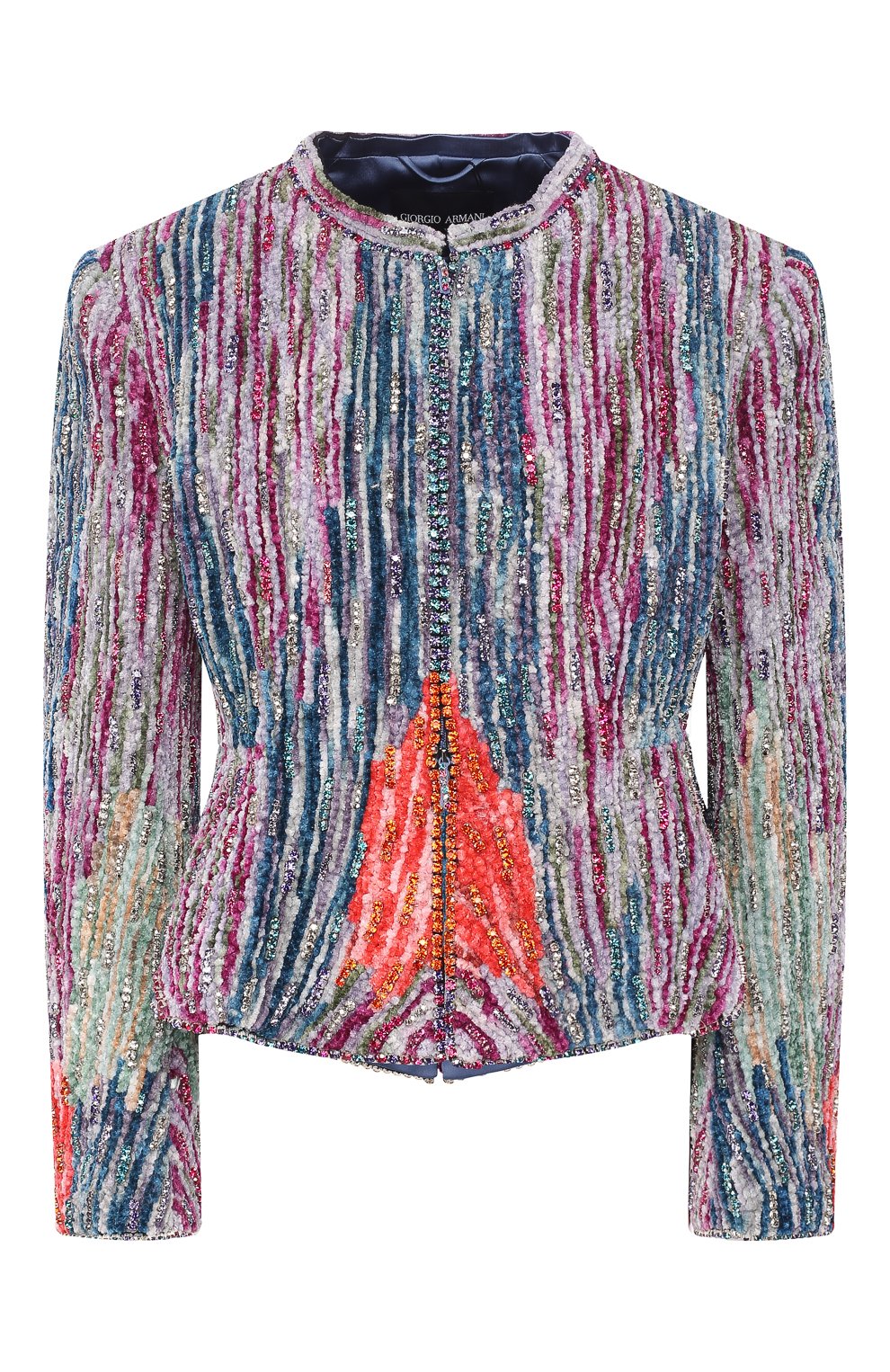 Жакет с декоративной отделкой GIORGIO ARMANI разноцветного цвета по цене 1280000 руб., арт. 8WHGR004/T00HK, фото 1 Жакет с декоративной отделкой GIORGIO ARMANI, арт. 8WHGR004/T00HK, фото 1