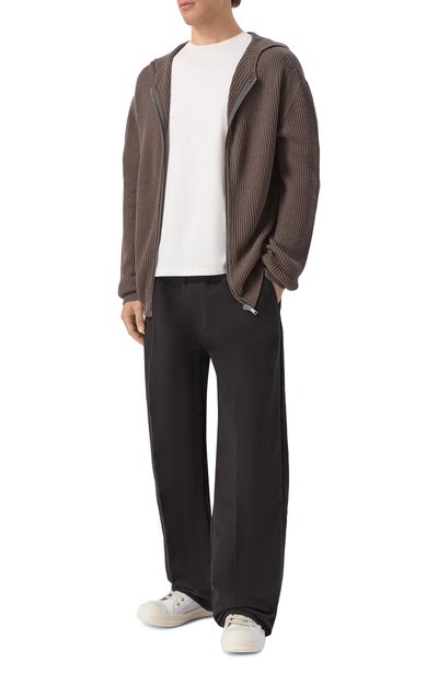 Кожаные кеды tower low RICK OWENS молочного цвета по цене 99500 руб., арт. RU02F4891/LBH, фото 2 Кожаные кеды tower low RICK OWENS, арт. RU02F4891/LBH, фото 2
