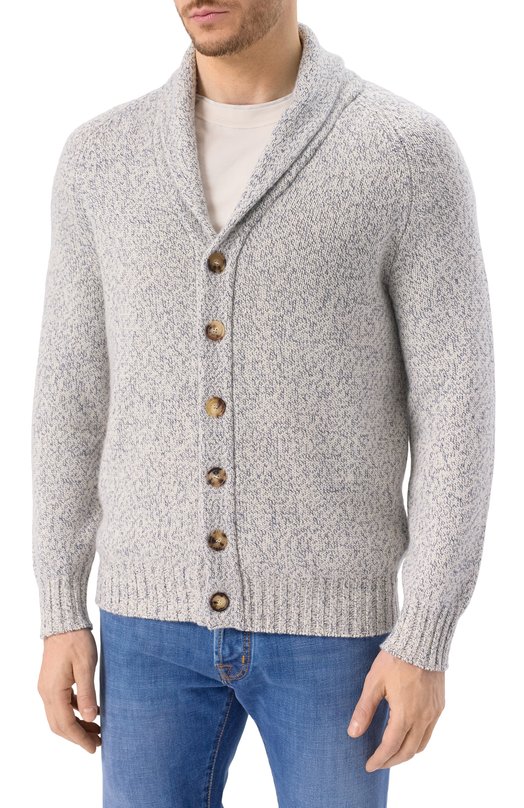 Кашемировый кардиган Brunello Cucinelli MSA504916 Кремовый  MSA504916 Фото 3