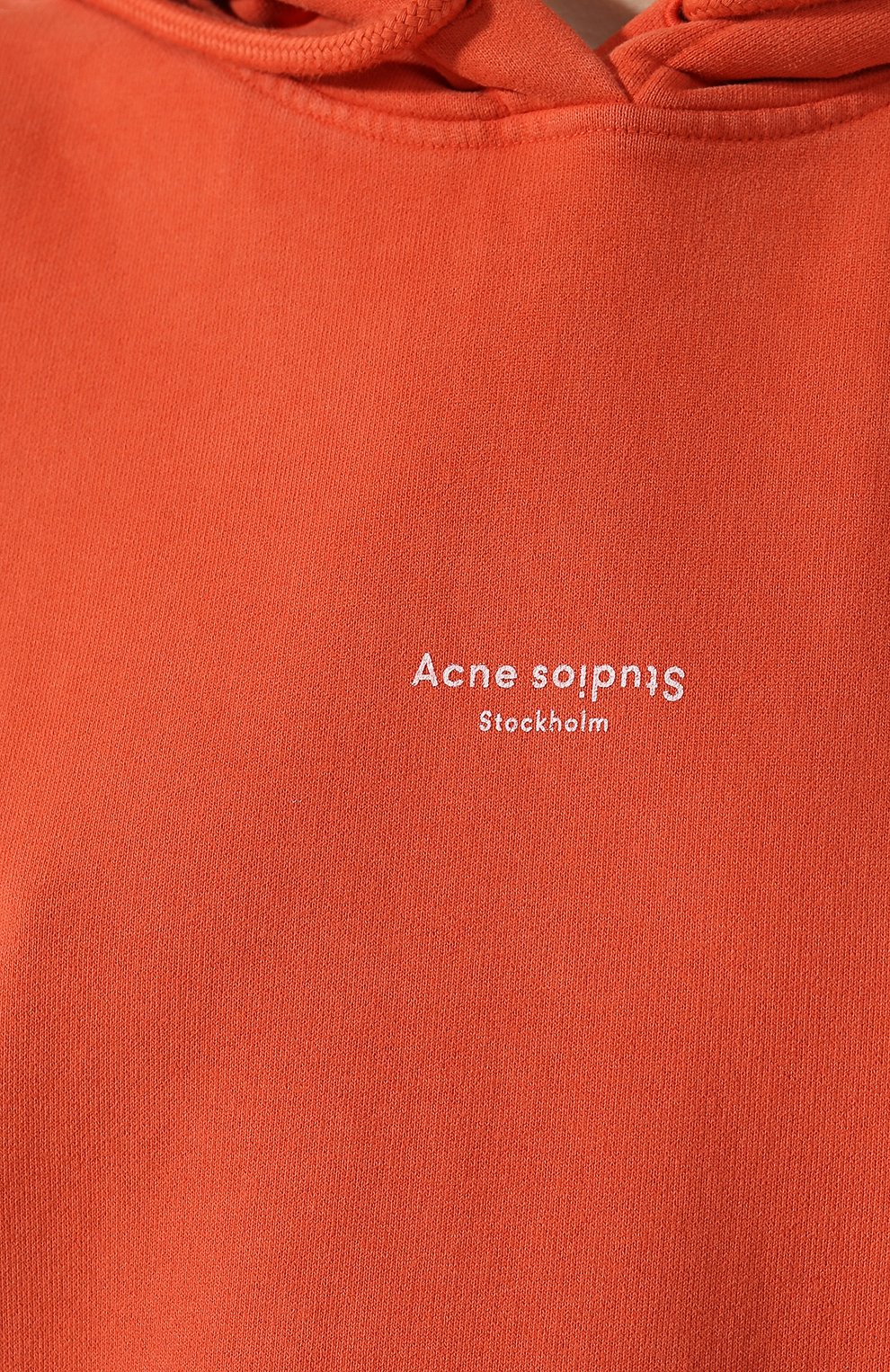 Хлопковое худи ACNE STUDIOS красного цвета по цене 41300 руб., арт. AI0049, фото 5 Хлопковое худи ACNE STUDIOS, арт. AI0049, фото 5