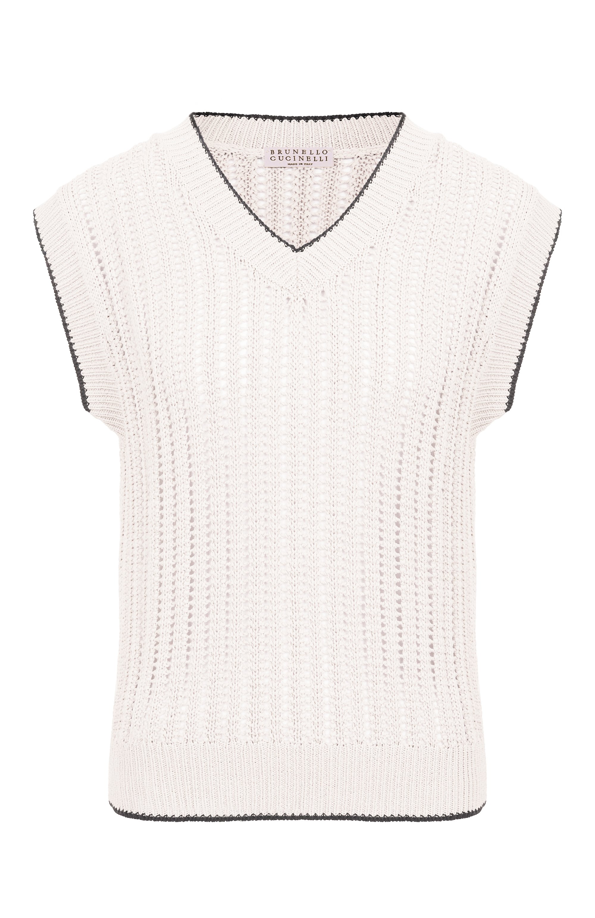 Хлопковый жилет BRUNELLO CUCINELLI, арт. MSB582002, фот�о 1