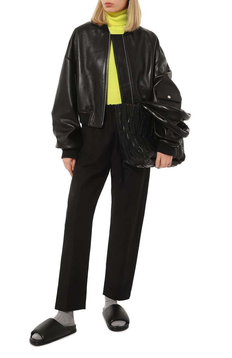 Брюки из хлопка и шелка MM6, арт. S52KA0406/S76430, фото 2