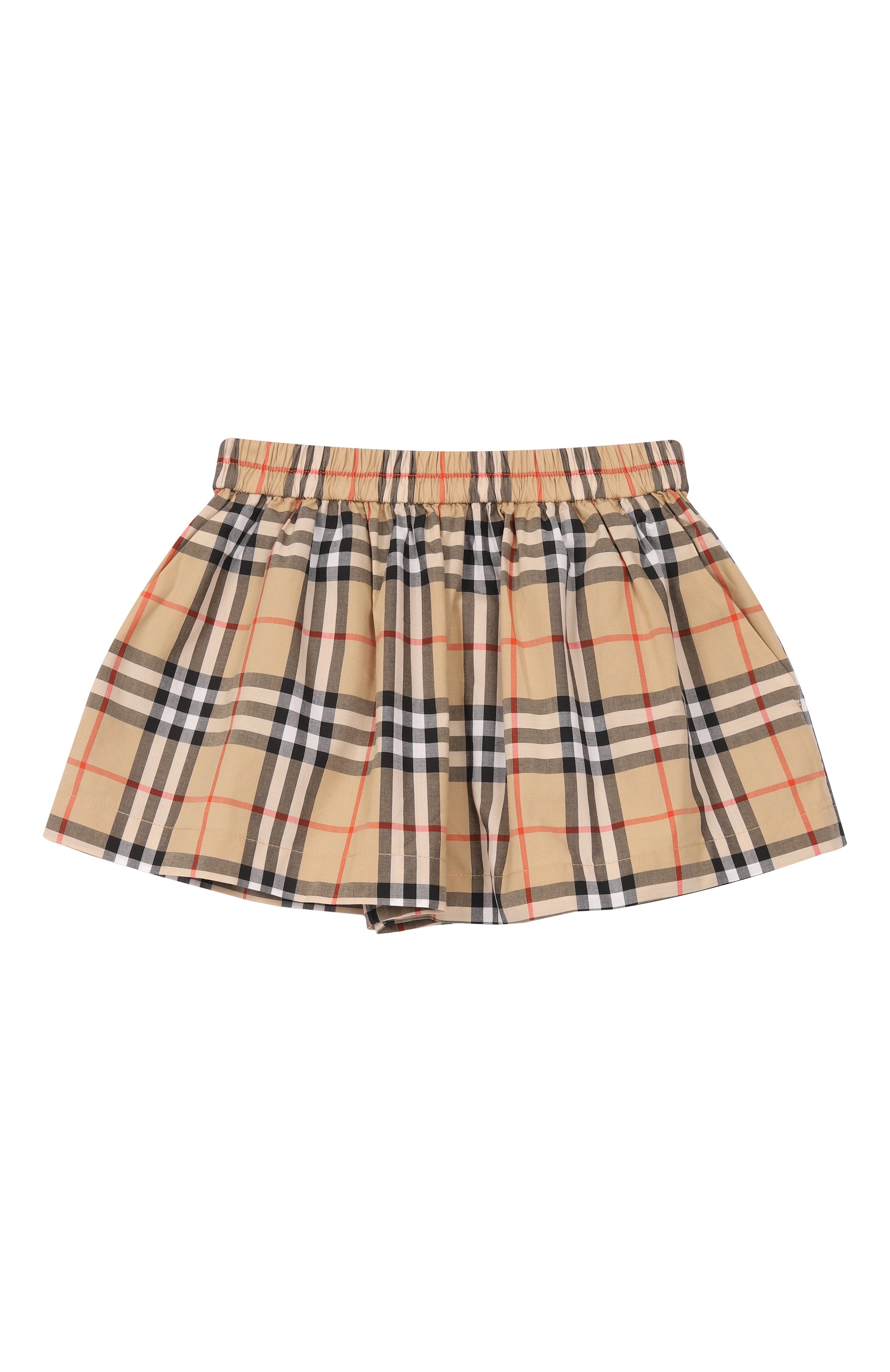 Хлопковая юбка-шорты BURBERRY, арт. 8121906, фото 1