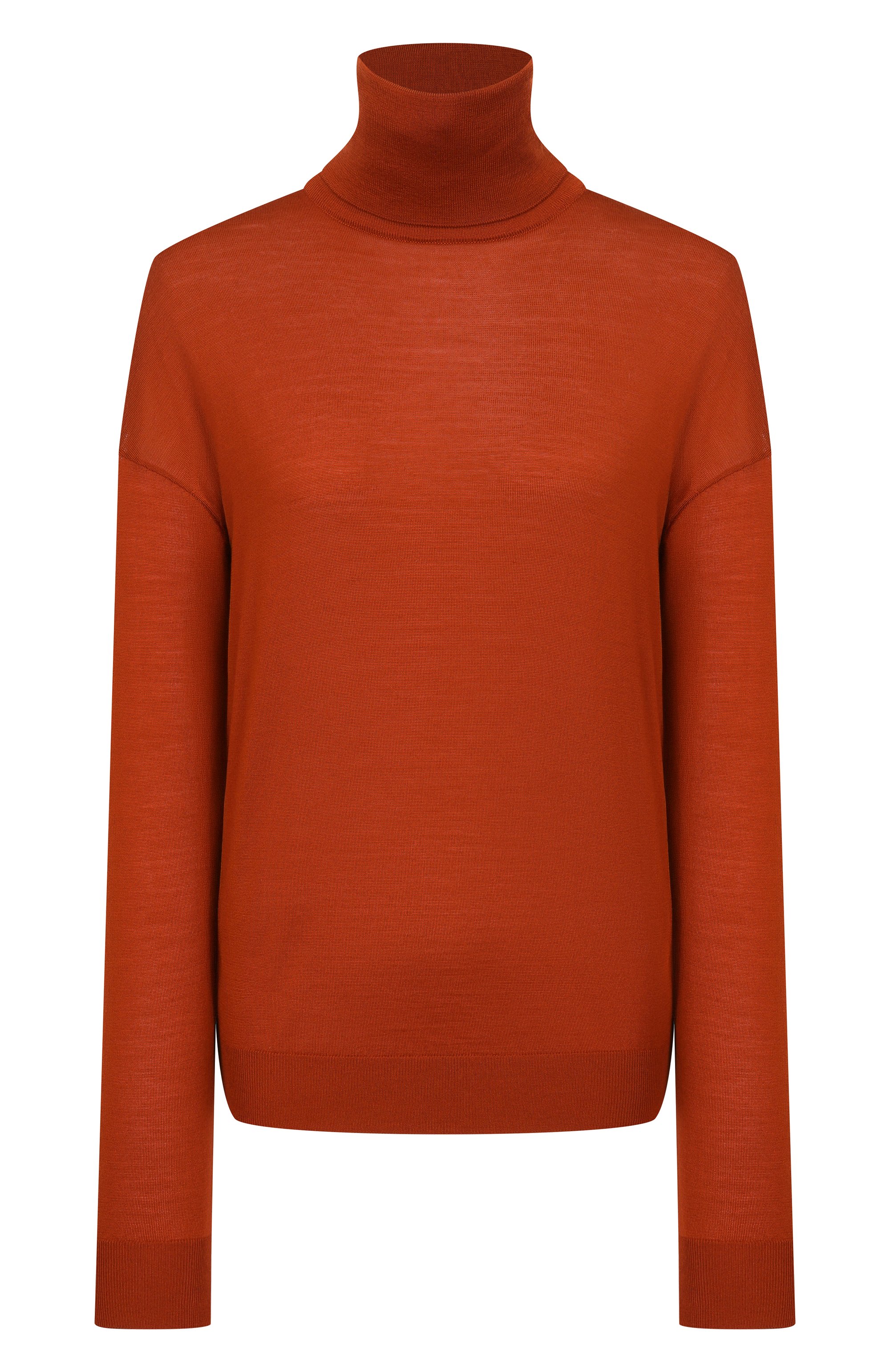 Шерстяная водолазка SAINT LAURENT оранжевого цвета по цене 208000 руб., арт. 850331/Y76GM, фото 1 Шерстяная водолазка SAINT LAURENT, арт. 850331/Y76GM, фото 1