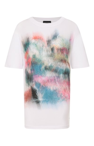 Женская хлопковая футболка EMPORIO ARMANI, арт. EW004391/AF24695
