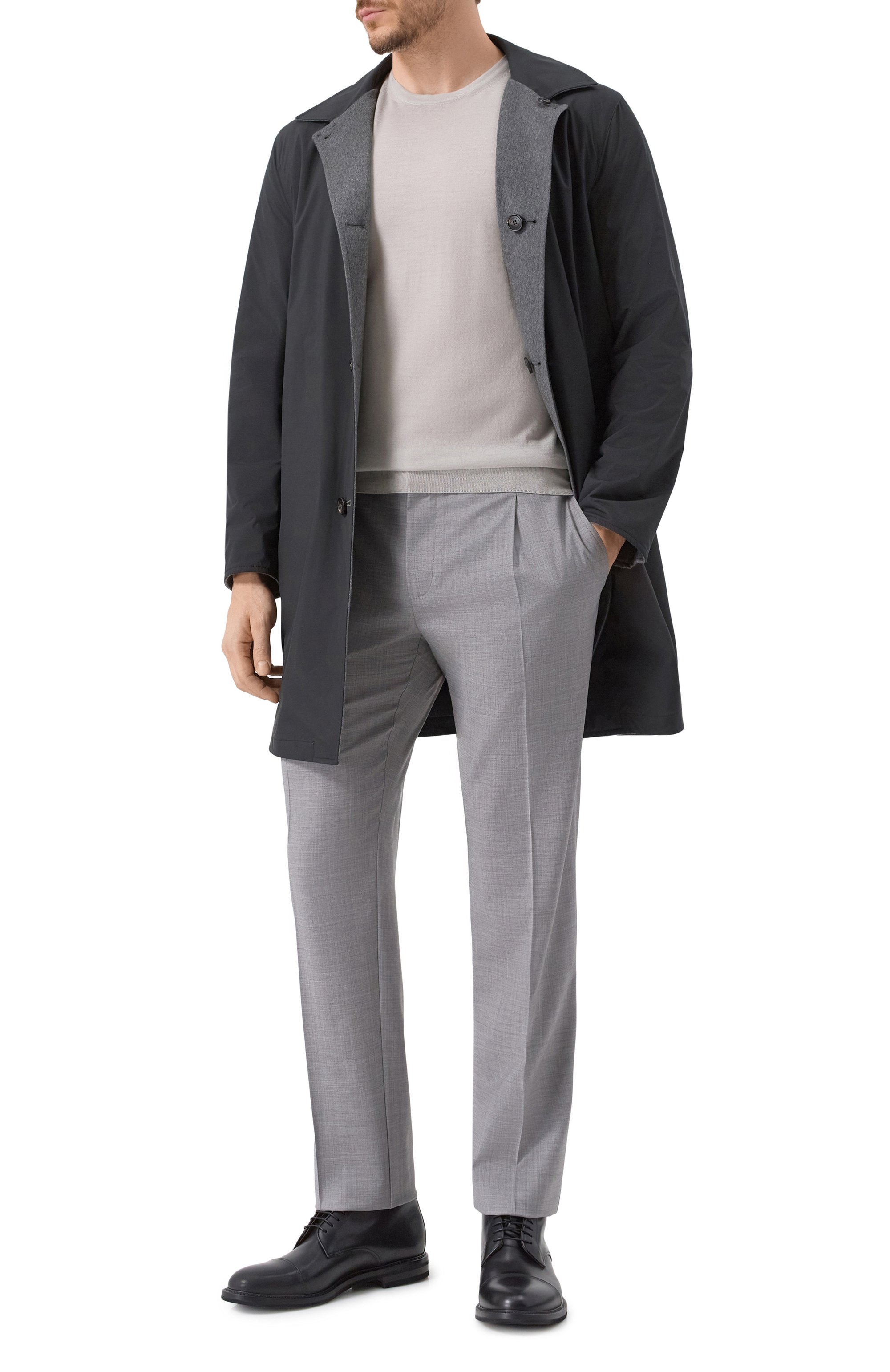 Шерстяной джемпер CORNELIANI серого цвета по цене 51500 руб., арт. 25M525-2525126, фото 2 Шерстяной джемпер CORNELIANI, арт. 25M525-2525126, фото 2