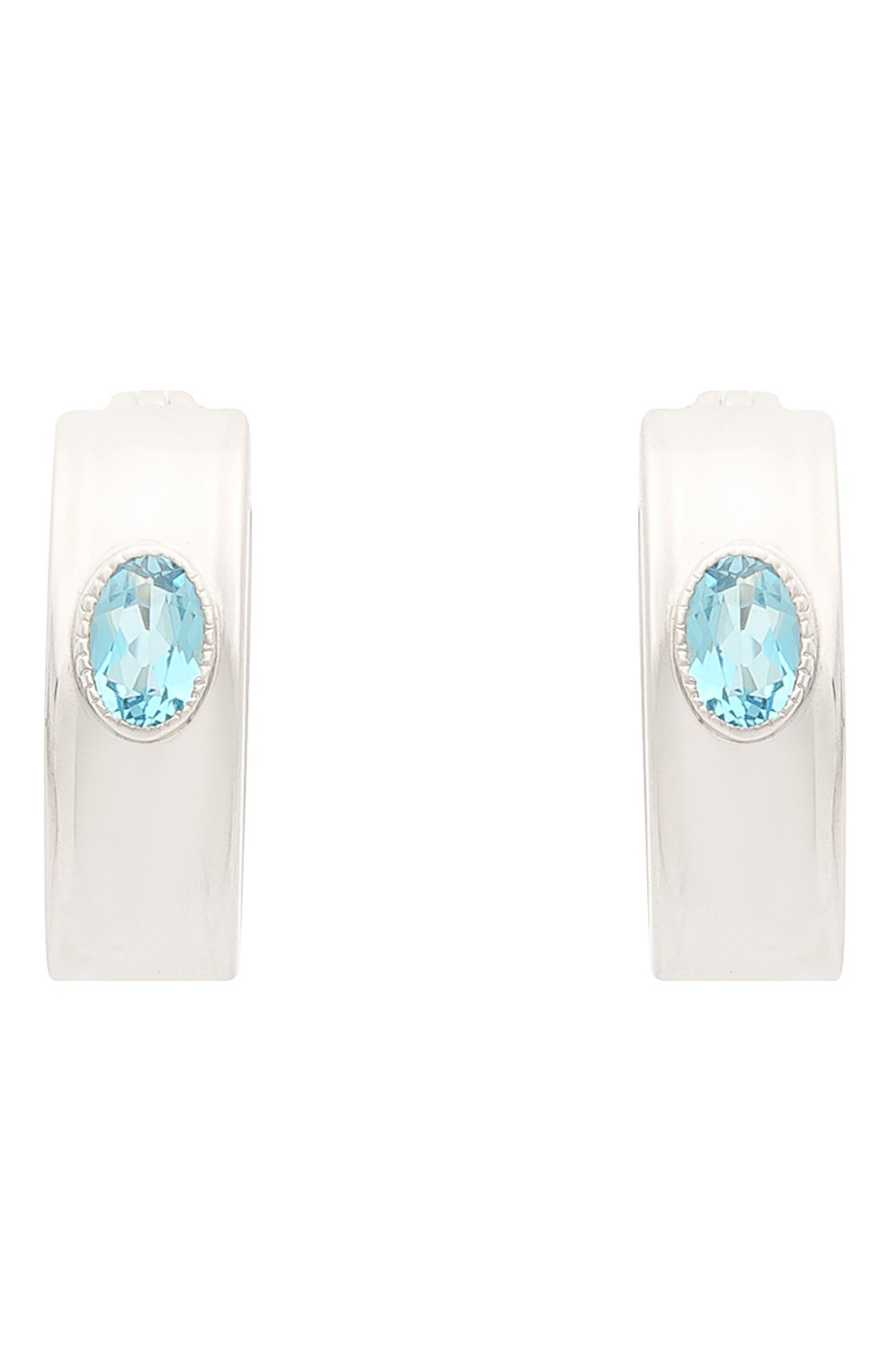 Серьги с голубым топазом MOONKA, арт. an-er-tpz, фото 1