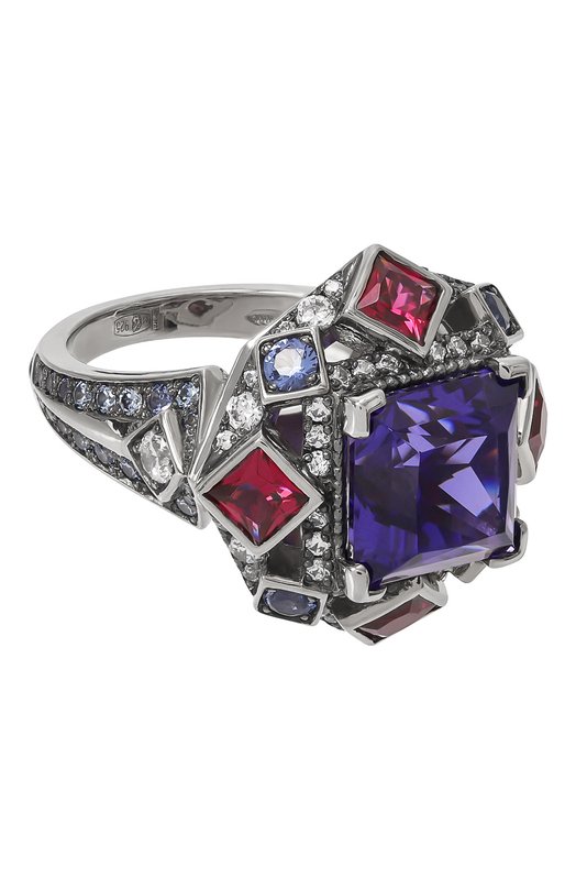 Кольцо Art-deco Queensbee 101375 Серебряный 101375