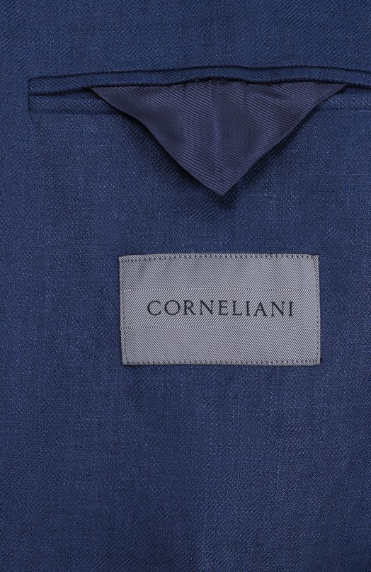 Льняной пиджак Corneliani 25X591-2514108 Синий  25X591-2514108 Фото 9