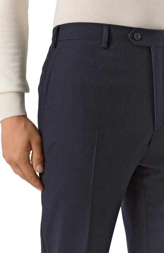 Брюки из шерсти и кашемира Brioni RPC60M/0CA90 Синий  RPC60M/0CA90 Фото 5