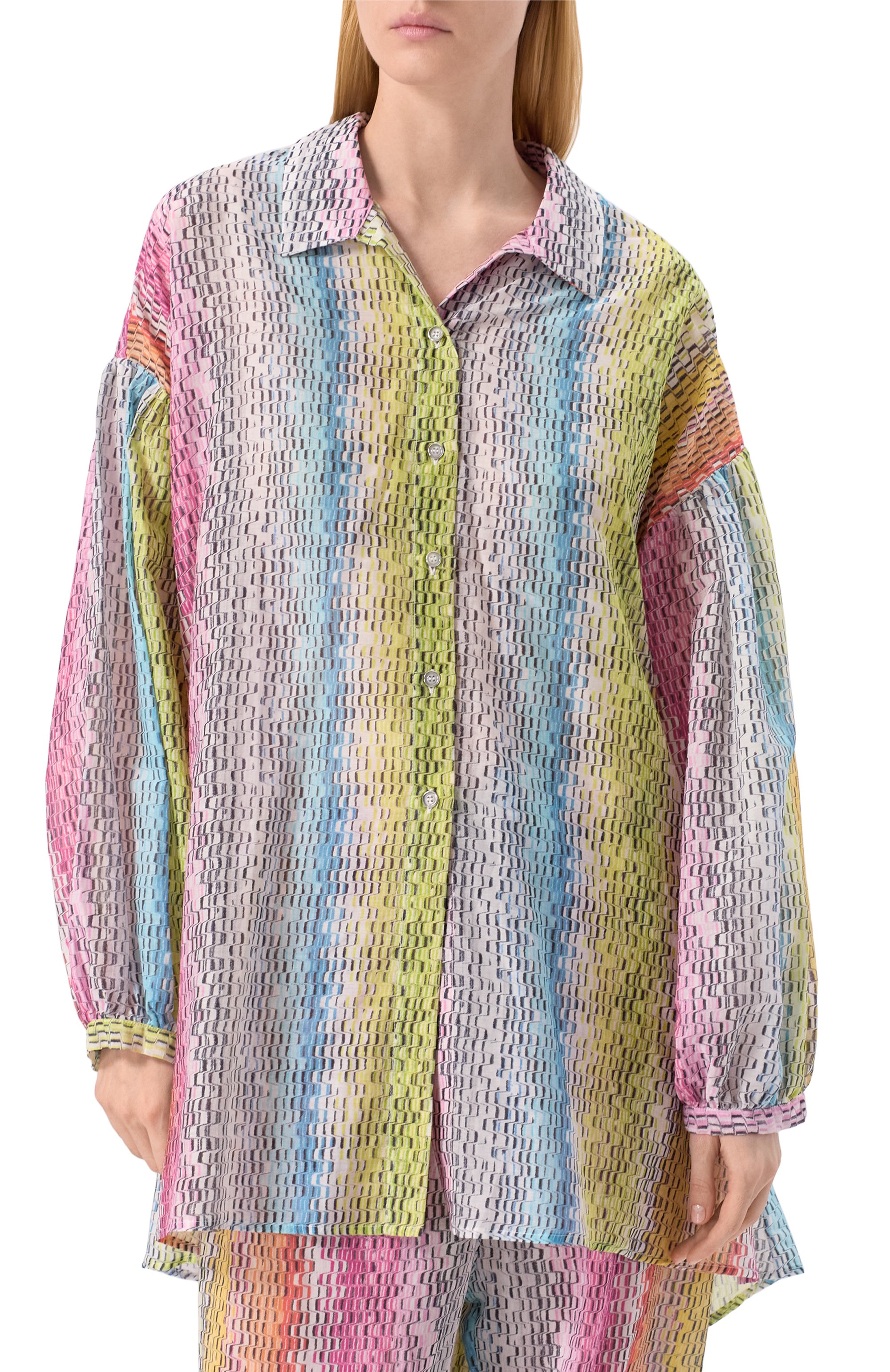 Блузка из хлопка и шелка MISSONI, арт. MC24SK00/BW00UU, фото 3