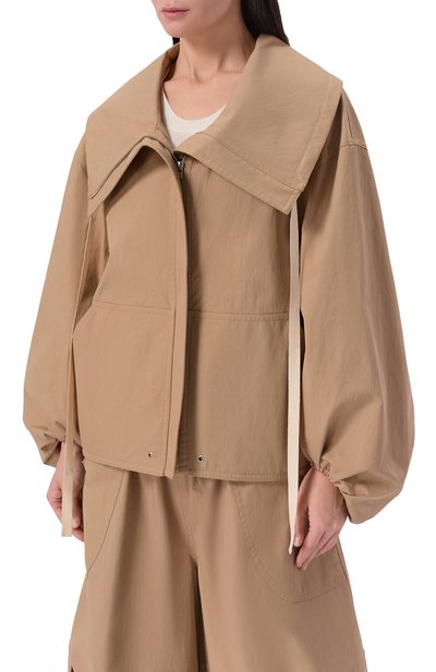 Хлопковая ветровка CO бежевого цвета по цене 99500 руб., арт. 6495WRT-PS26, фото 3 Хлопковая ветровка CO, арт. 6495WRT-PS26, фото 3