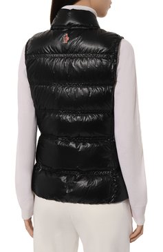 Женский утепленный жилет moye MONCLER GRENOBLE черного цвета, арт. 1A000-36-539YL | Фото 4 (Материал внешний: Синтетический материал; Материал подклада: Синтетический материал; Длина (верхняя одежда): Короткие; Кросс-КТ: Утепленные, Куртка; Стили: Кэжуэл)