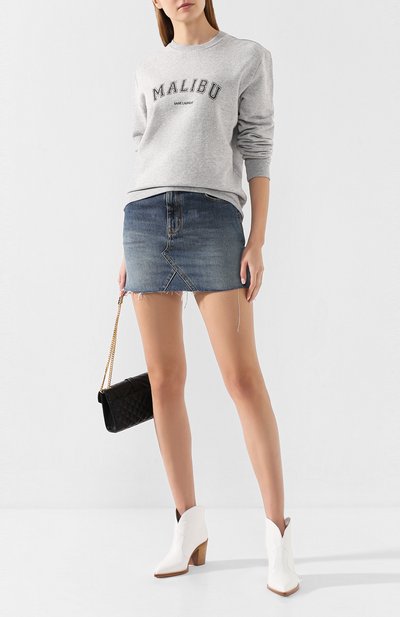 Хлопковый свитшот SAINT LAURENT, арт. 603233/YBPZ2, фото 2