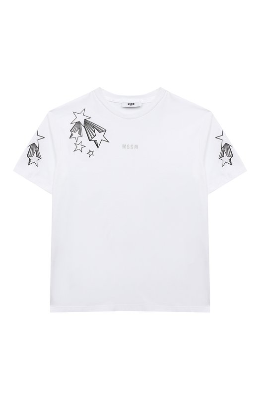 

Хлопковая футболка MSGM kids, Белый