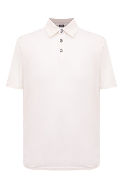 Мужское поло из шелка и хлопка KITON, арт. UMK0356